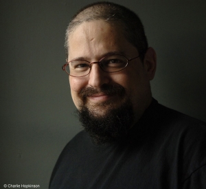 Charlie Stross photographed by Charlie Hopkinson.